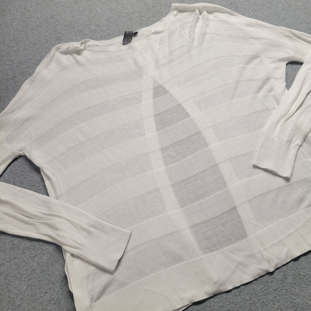 Sweaty Betty London White Sheer Open Back Long Sleeve Top Blouse Womens Small - Picture 2 of 10